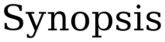 Synopsis (Black) Deja Vu Serif - Legal