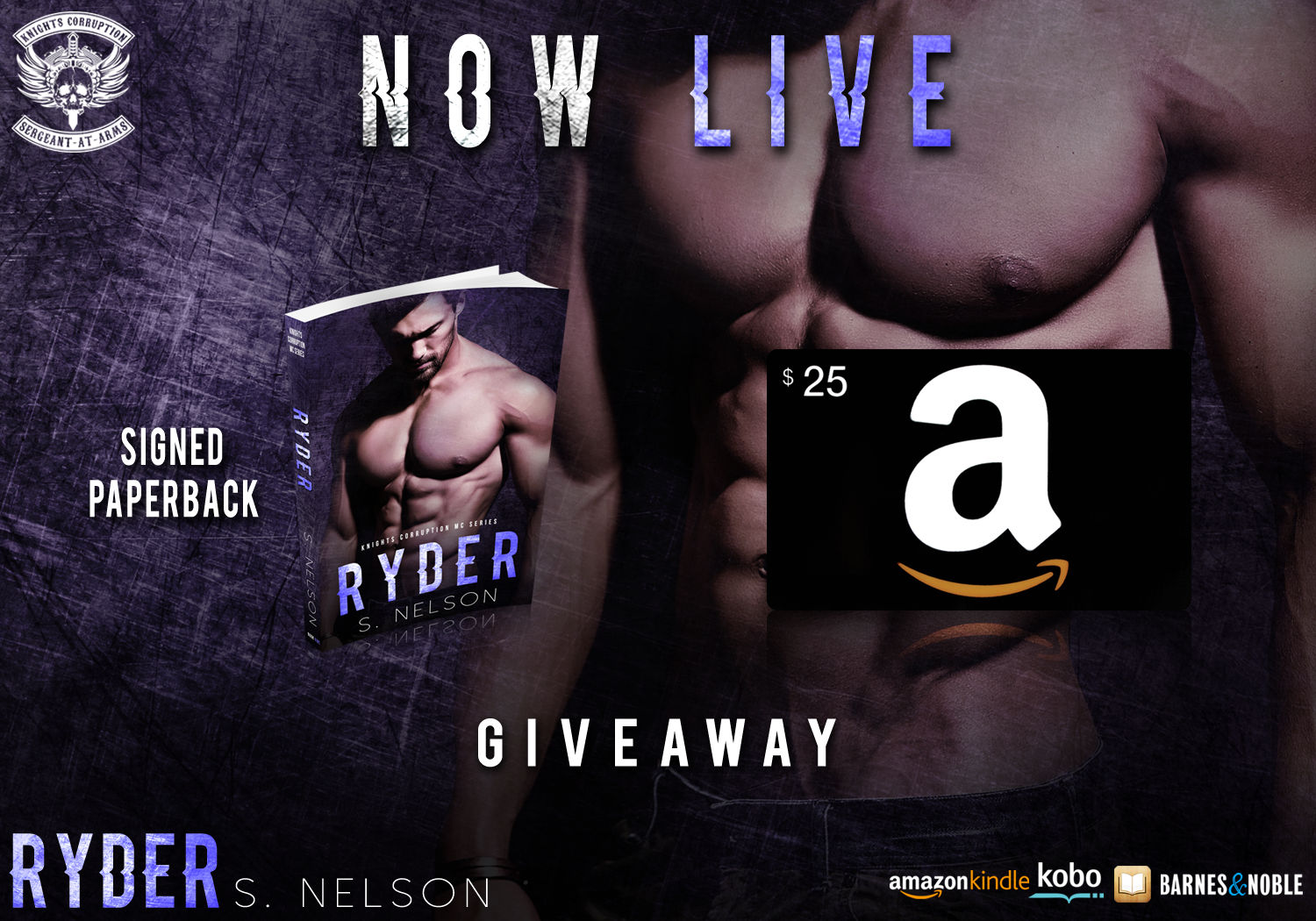 Ryder NOW LIVE giveaway graphic
